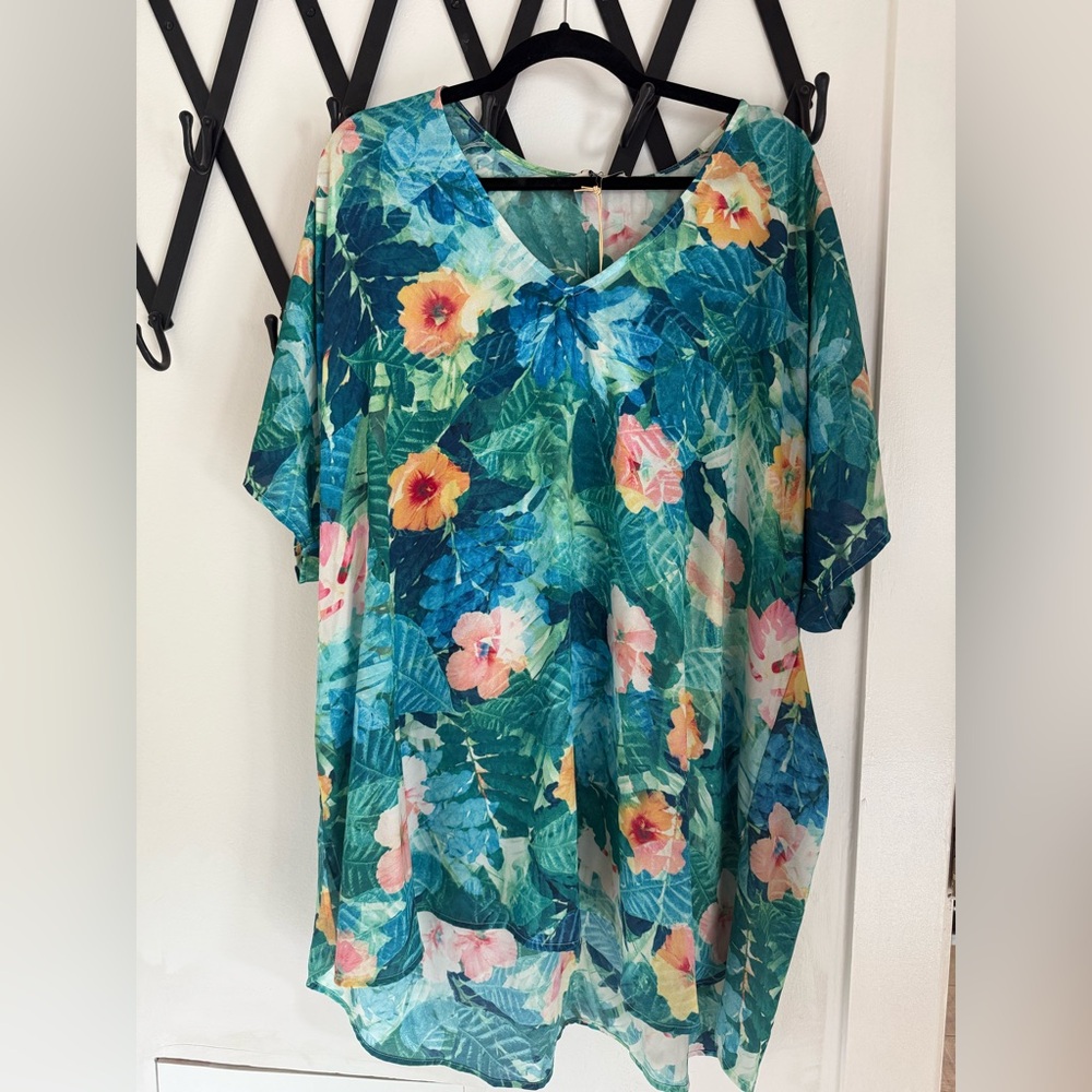 Show Me Your MuMu Tropical Mae Mu in North Shore Floral Small NWT